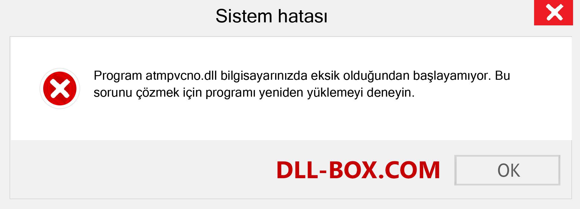 atmpvcno.dll dosyası eksik mi? Windows 7, 8, 10 için İndirin - Windows'ta atmpvcno dll Eksik Hatasını Düzeltin, fotoğraflar, resimler